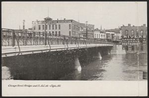 Chicago Street Bridge and Y.M.C.A. - Elgin, Ill.