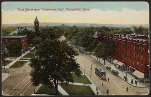 State Street from Winchester Park, Springfield, Mass.