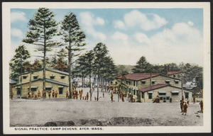 Signal practice, Camp Devens, Ayer, Mass.