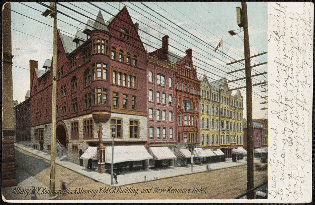 Albany, N.Y., Kenmore Block showing Y.M.C.A. building, and the New Kenmore Hotel