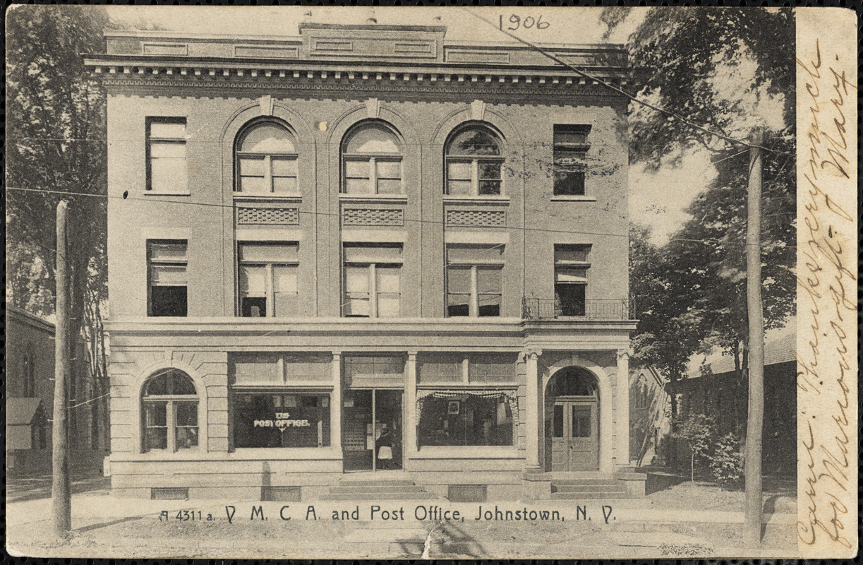 Y.M.C.A. and Post Office, Johnstown, N.Y. Digital Commonwealth