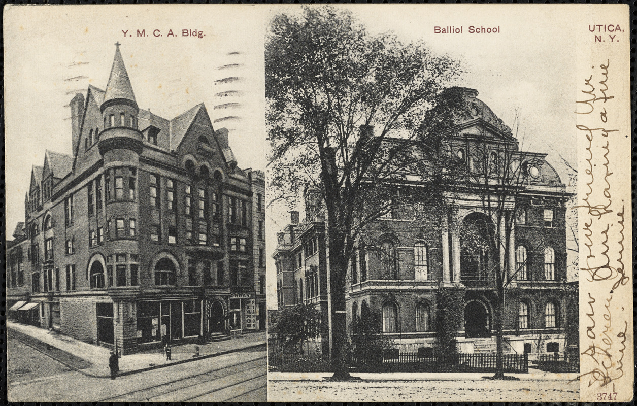 Y.M.C.A. bldg. Balliol School Utica, N.Y. - Digital Commonwealth