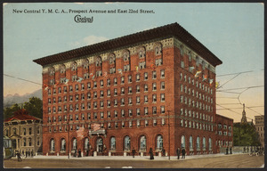 New Central Y.M.C.A., Prospect Avenue and East 22nd Street, largest in America, Cleveland Sixth City