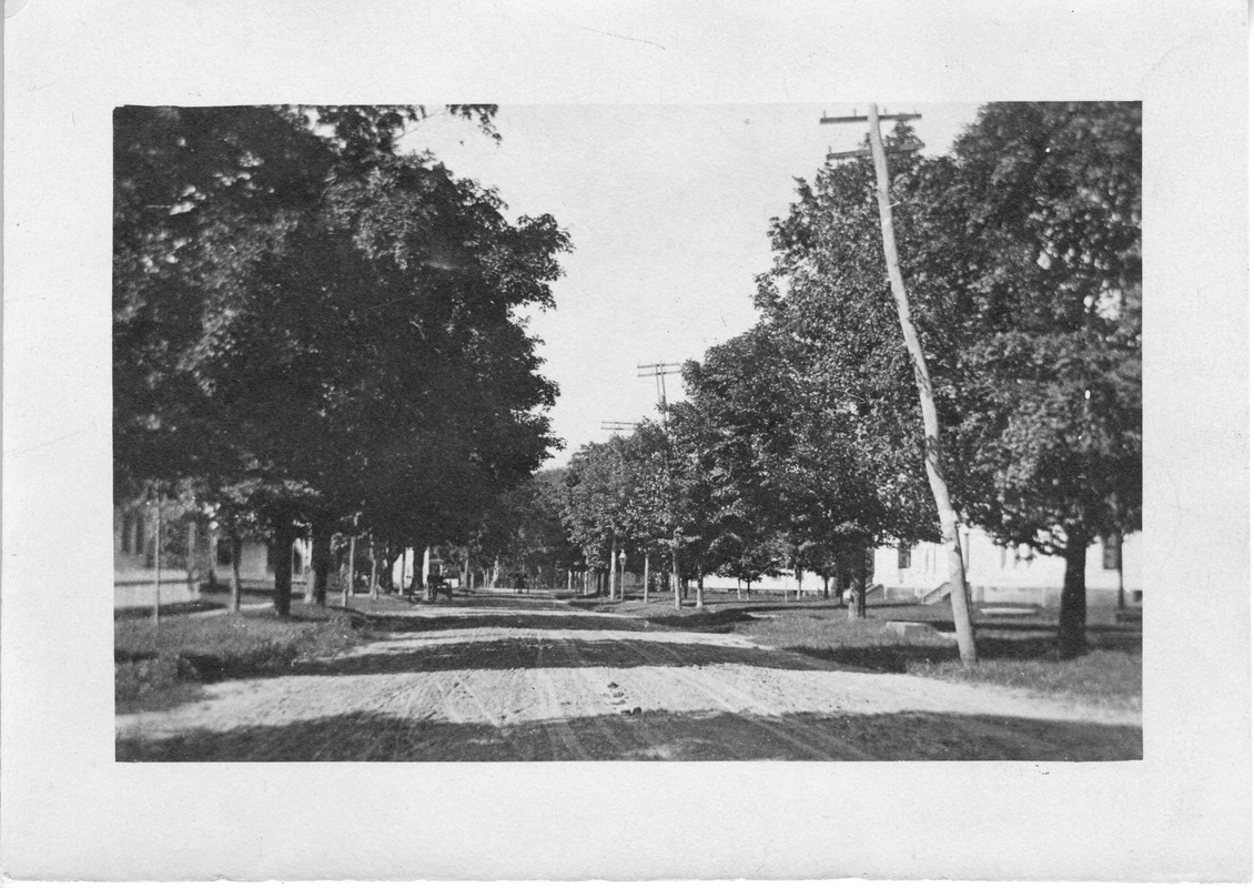 Main Street North from Congregational Parsonage