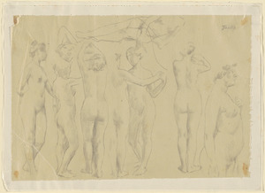 Study of nude figures