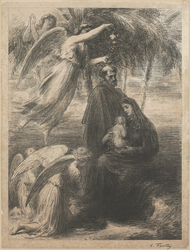 L'Enfance du Christ. Repos de la Sainte Famille (2e planche)