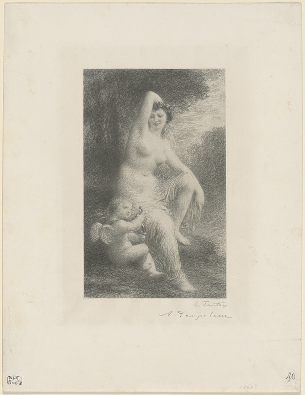 Vénus et l'Amour (petite planche)