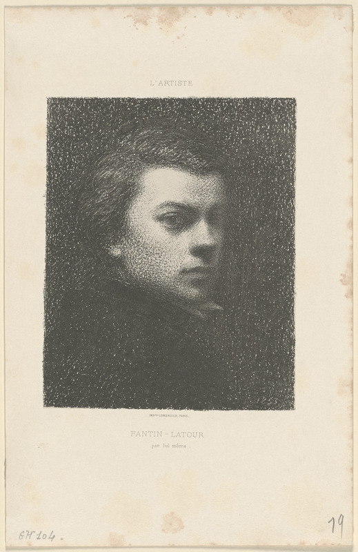 Portrait de M. Fantin à dix-sept ans
