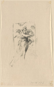 Feuille composée de quatre croquis de sujets de danses