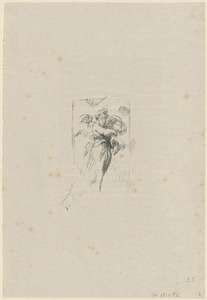 Feuille composée de quatre croquis de sujets de danses
