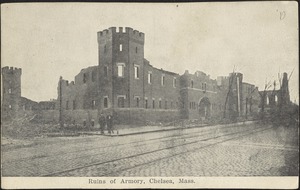 Ruins of armory, Chelsea, Mass.