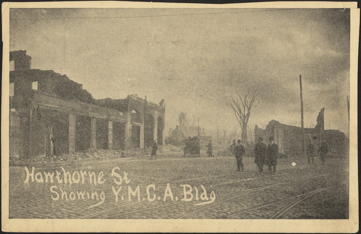 Hawthorne St showing Y.M.C.A bldg