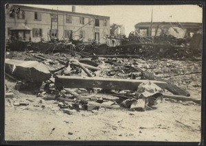 Ruins of car-barn. Chelsea fire, April 27, '08. April 12, 1908.