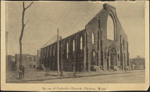 Ruins of Catholic Church, Chelsea Mass.
