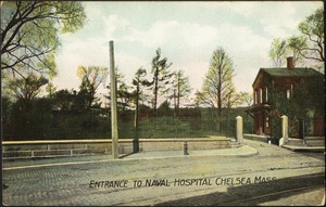 Entrance to Naval Hospital Chelsea Mass