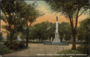 Chelsea, Mass. Park and Soldiers Monument