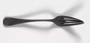 Fork salvaged from the Great Chelsea Fire of 1908