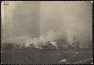 Smoldering ruins of the Great Chelsea Fire