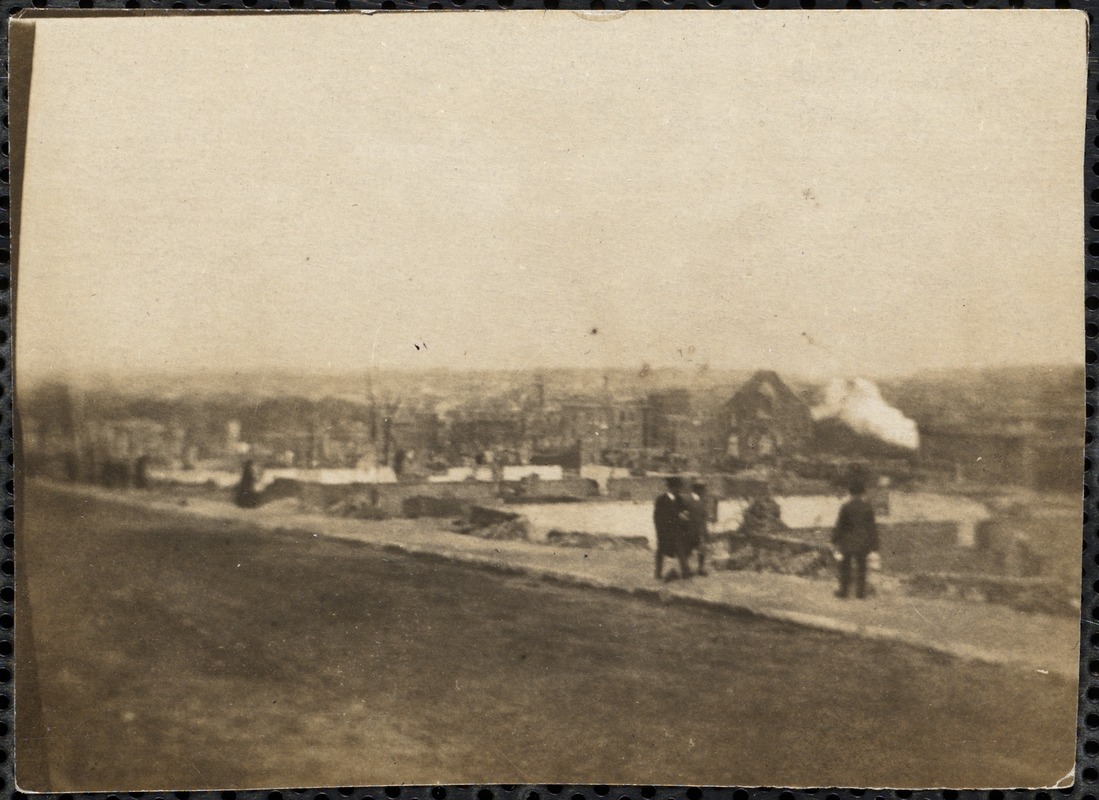 Part of the burned district from Bellingham Hill, Chelsea