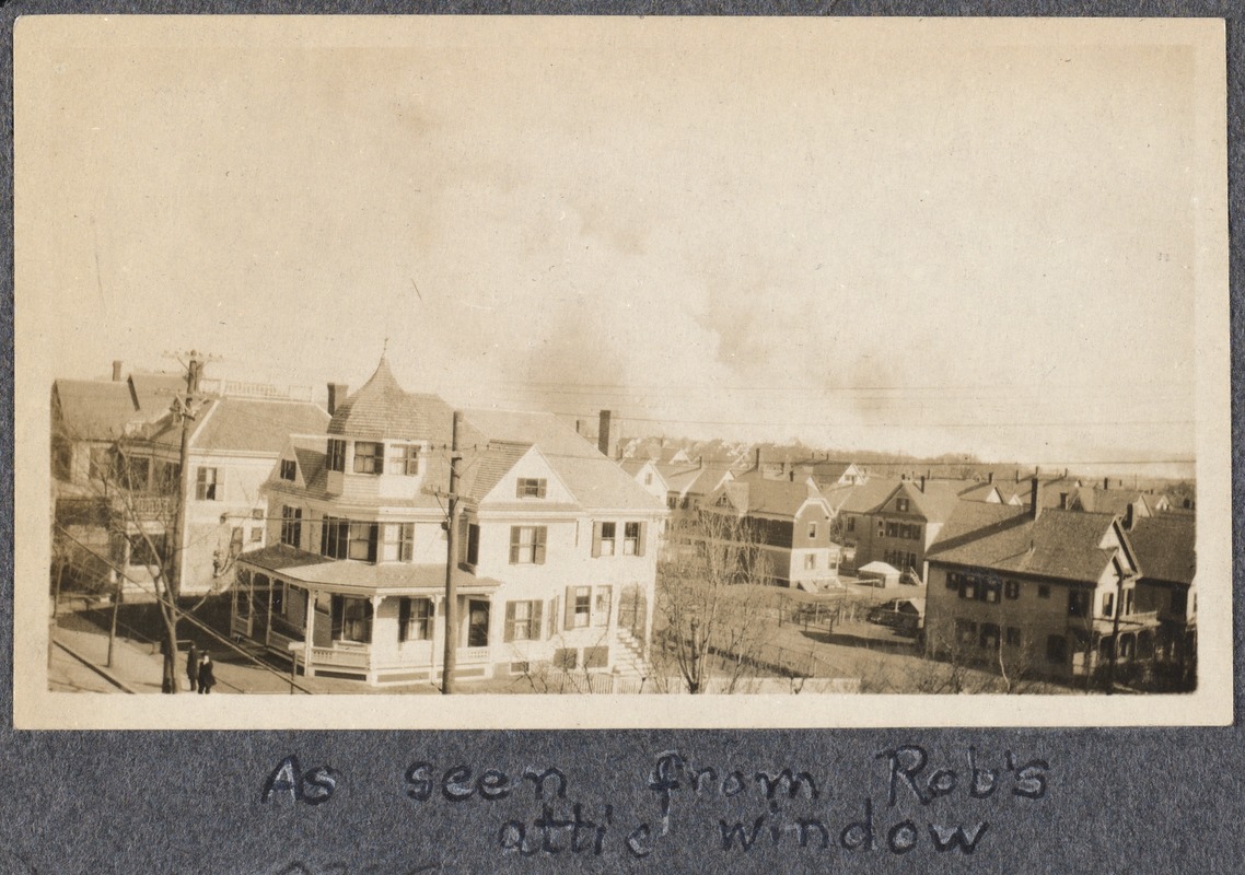 Chelsea fire, as seen from Rob's attic window