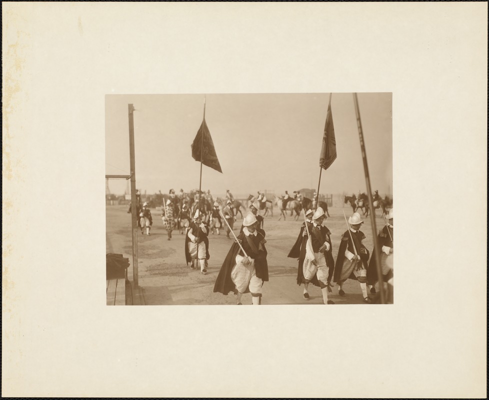 Plymouth Tercentenary Pageant, episode II, section 3, marchers in the progress of King James