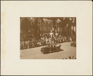 Plymouth Tercentenary celebration, parade, President Day, August 1, 1921
