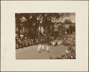 Plymouth Tercentenary celebration, parade, President Day, August 1, 1921, military marchers