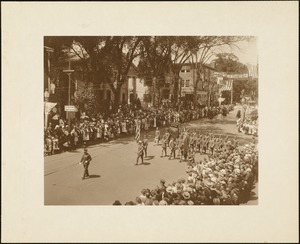 Plymouth Tercentenary celebration, parade, President Day, August 1, 1921, veterans of World War I