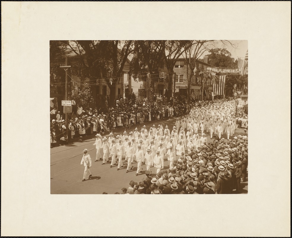 Plymouth Tercentenary celebration, parade, President Day, August 1, 1921, International Order of Oddfellows