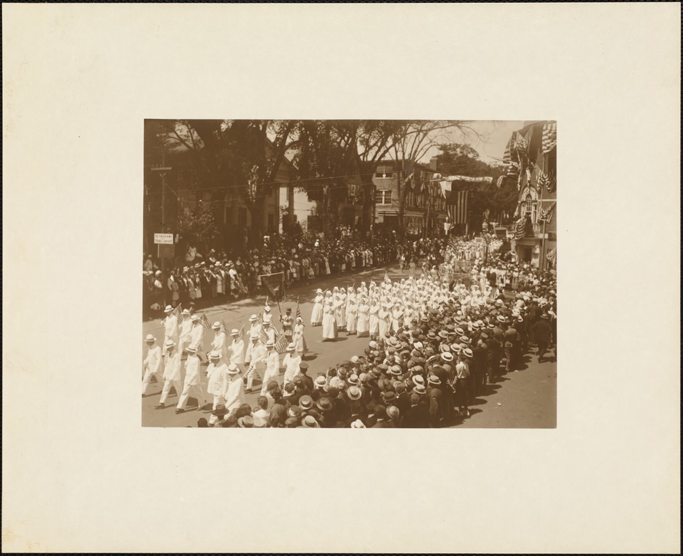 Plymouth Tercentenary celebration, parade, President Day, August 1, 1921, International Order of Oddfellows (women)