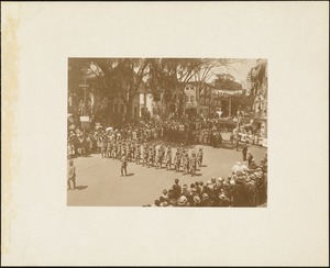 Plymouth Tercentenary celebration, parade, President Day, August 1, 1921, military marchers