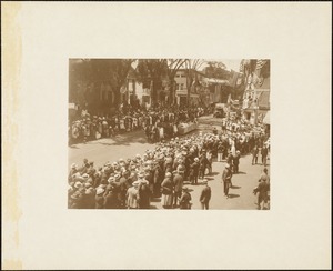 Plymouth  Tercentenary celebration, parade, President Day, August 1, 1921, unidentified horse drawn float