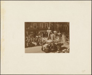 Plymouth  Tercentenary celebration, parade, President Day, August 1, 1921, unidentified float