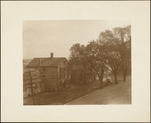 Plymouth, MA, street view including the "Old Curiosity Shop", circa 1920
