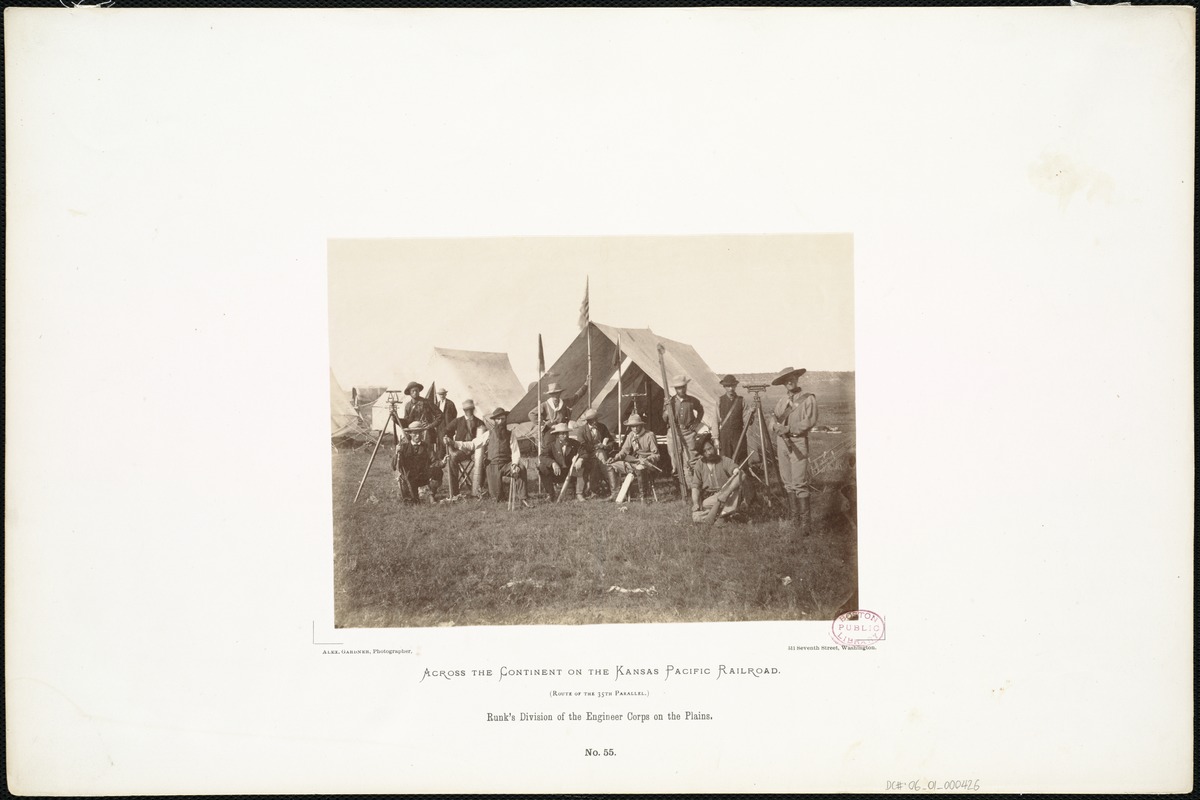 Runk's Division of the Engineer Corps on the Plains.