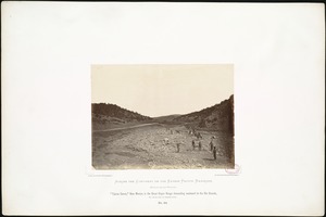 "Tijeras Canon," New Mexico, in the Great Organ Range descending westward to the Rio Grande, 850 miles west of Missouri River.