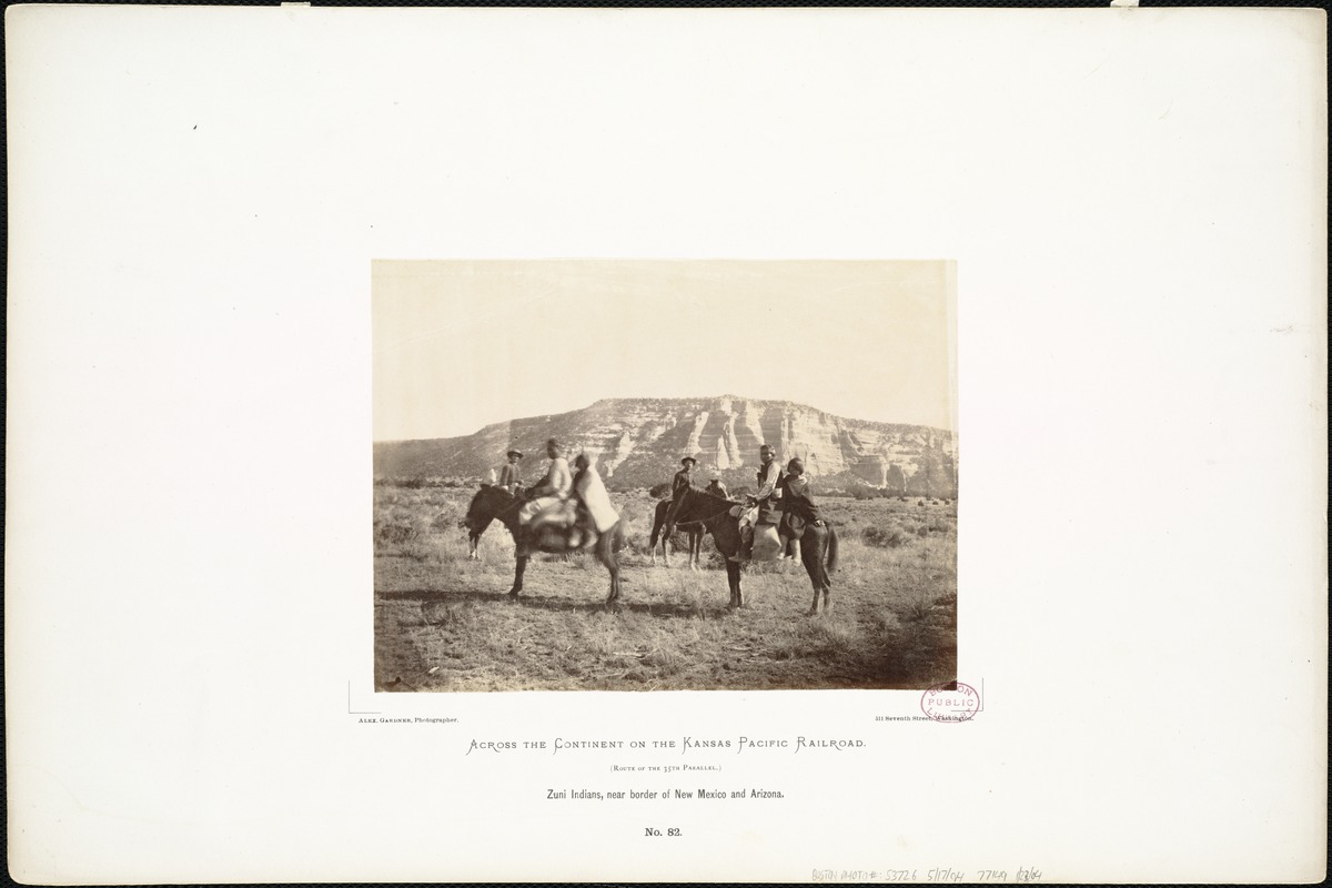 Zuni Indians, near border of New Mexico and Arizona.
