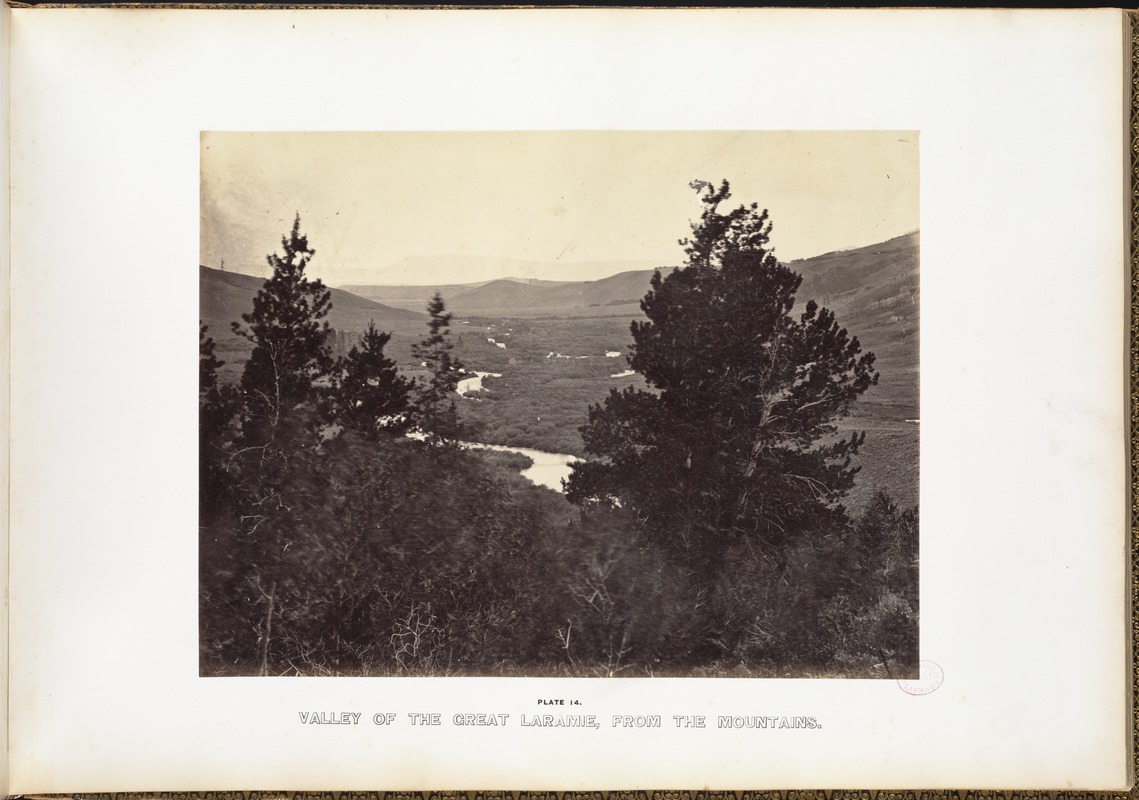 Valley of the Great Laramie, from the mountains.