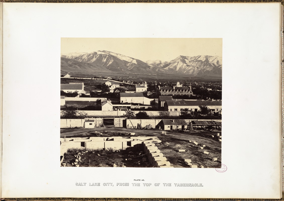 Salt Lake City, from the top of the Tabernacle.