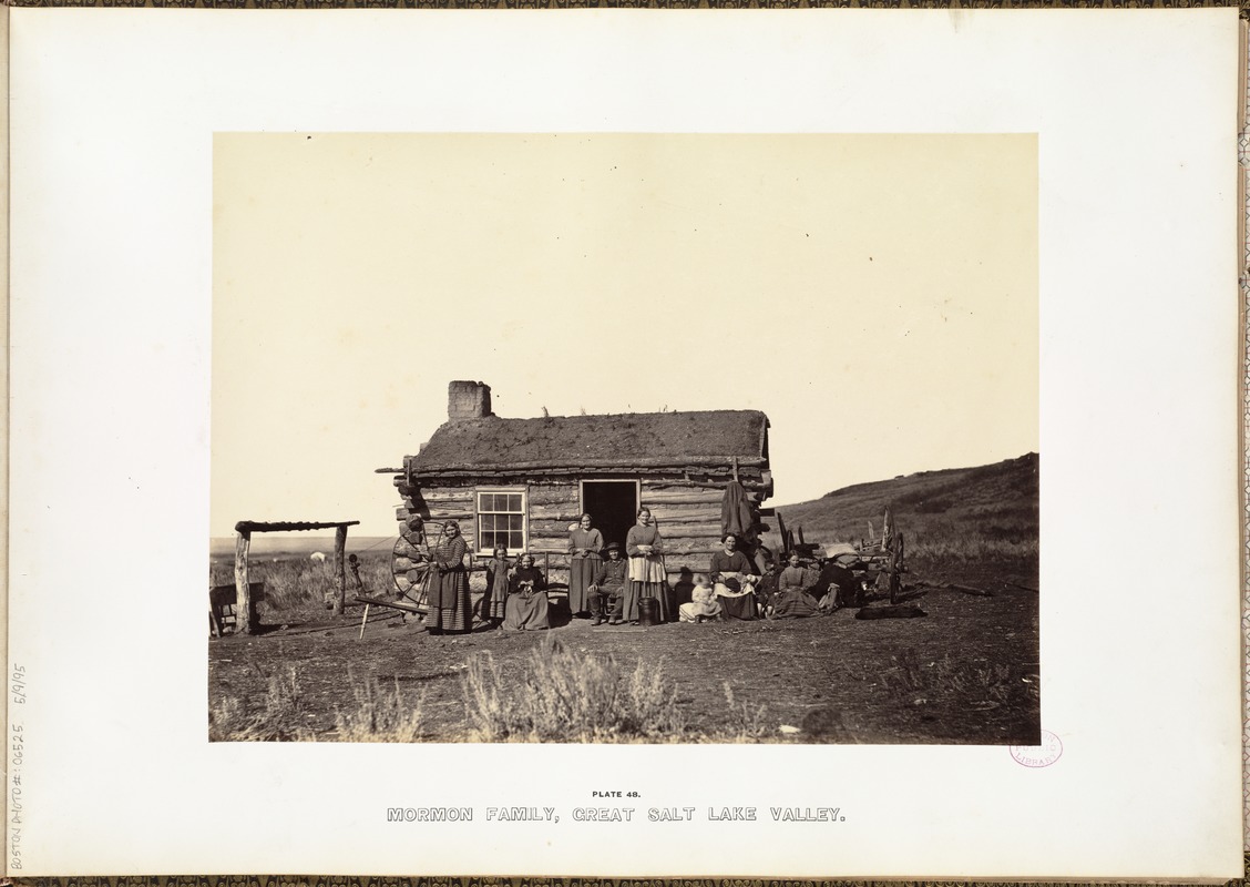 Mormon family, Great Salt Lake Valley.