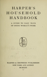 Harper's household handbook