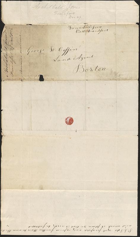 Archibald Jones to George Coffin, 29 December 1836 - Digital Commonwealth