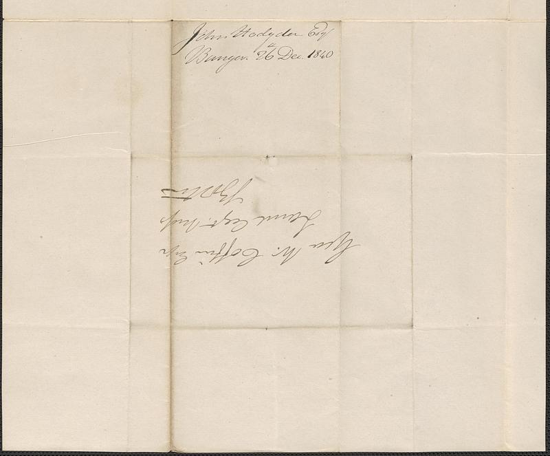 John Hodgdon to George Coffin, 26 December 1840 - Digital Commonwealth