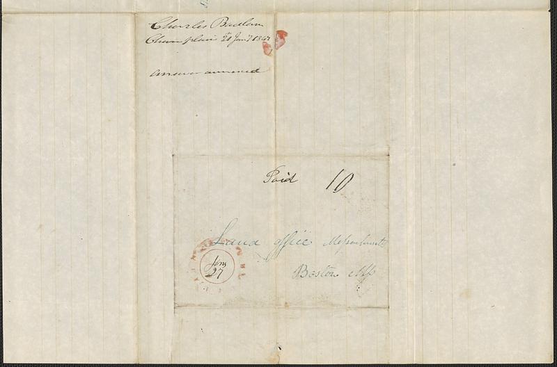 Charles Badlam to George Coffin, 21 January 1847
