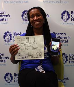 Yourlanda M. Johnson at the Boston Children's Hospital Photo Sharing Event