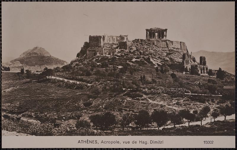 Athènes, Acropole, vue de Hag. Dimitri