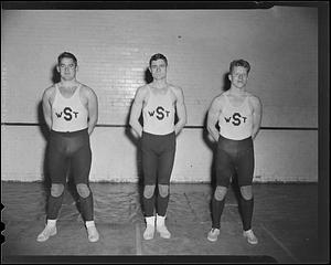 Wrestling 1941, Jim Lineberger, Vincent Schuman, and John McCreary