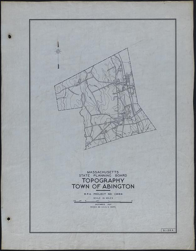 Topography Town of Abington - Digital Commonwealth