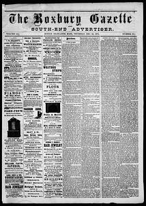 Roxbury Gazette and South End Advertiser, December 24, 1874