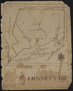 Manuscript maps of U.S. states, possibly drawn by a schoolchild
